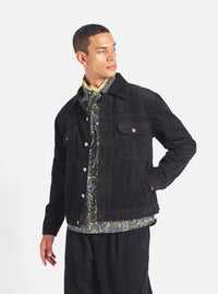 Universal Works Trucker Jacket in Black Cord