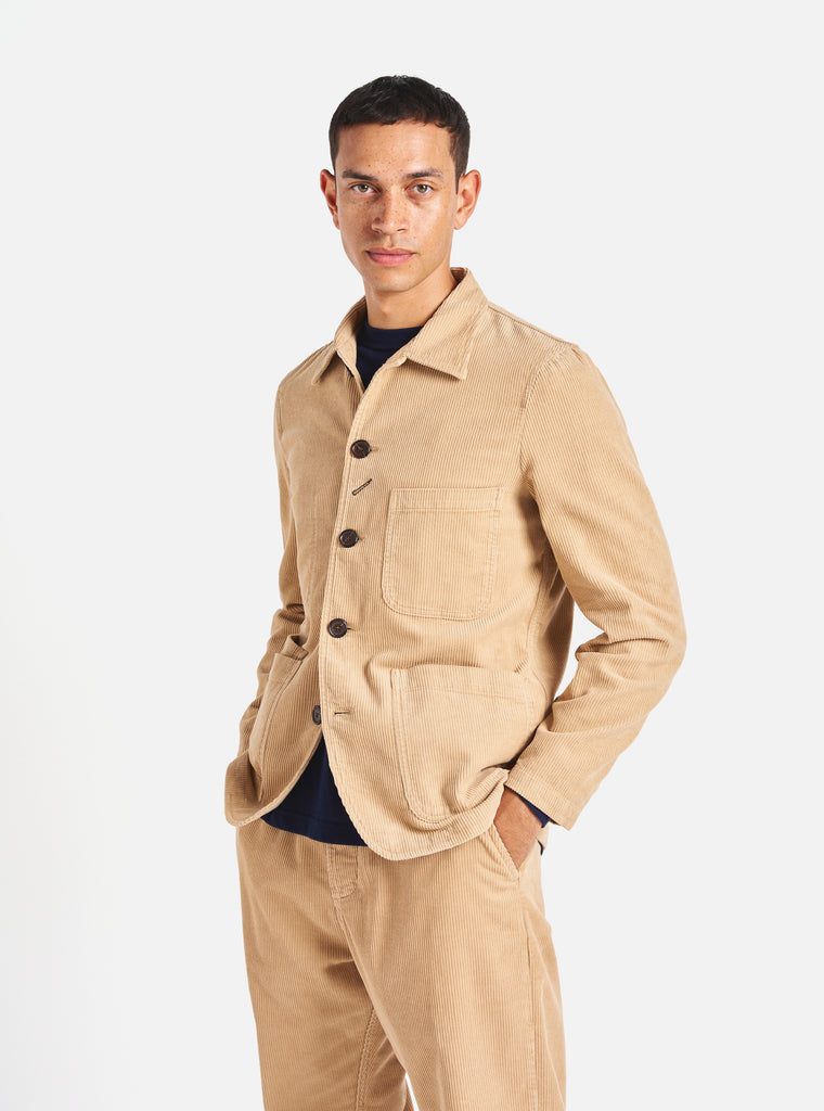 Universal Works Bakers Jacket in Fawn Cord