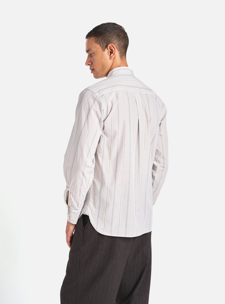 Universal Works Lazy Day Shirt in Ecru Sydney Stripe