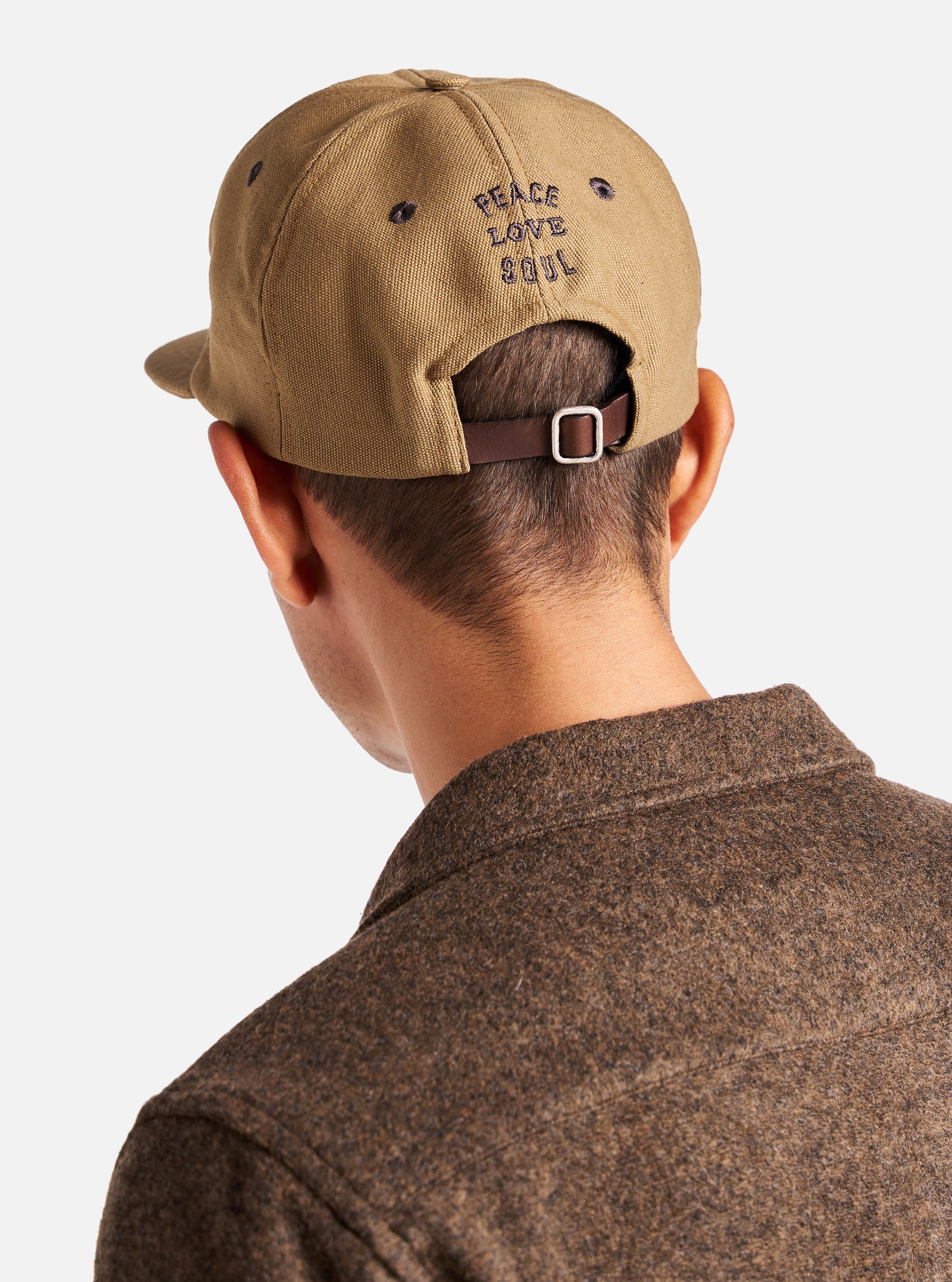 Universal Works Baseball Hat in Khaki Canvas