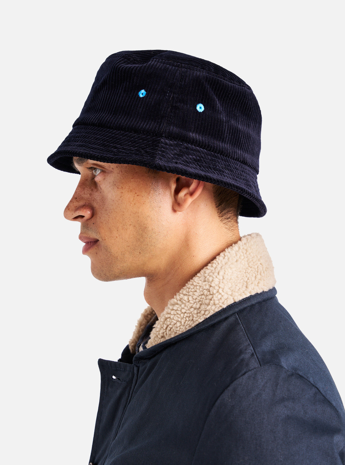 Universal Works Lewis Hat in Navy Brisbane Cord