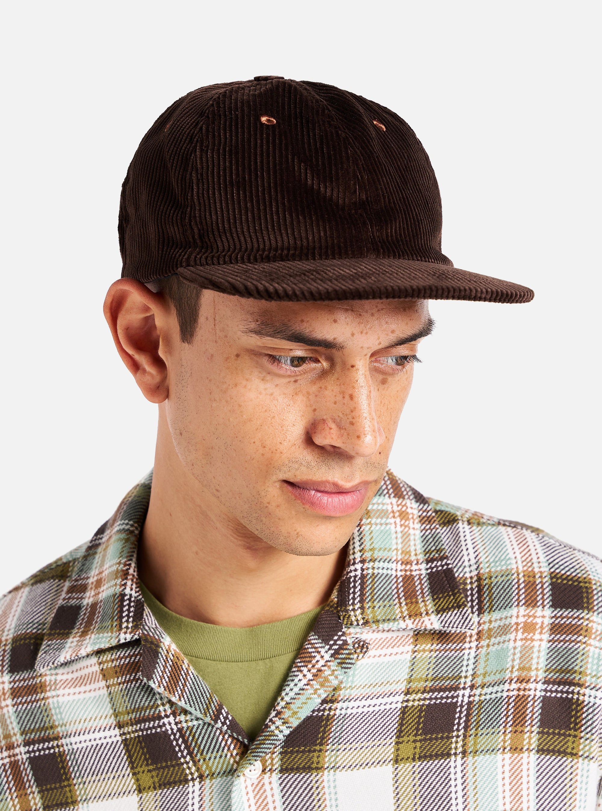 Universal Works Baseball Hat in Brown Brisbane Cord