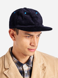 Universal Works Baseball Hat in Navy Brisbane Cord