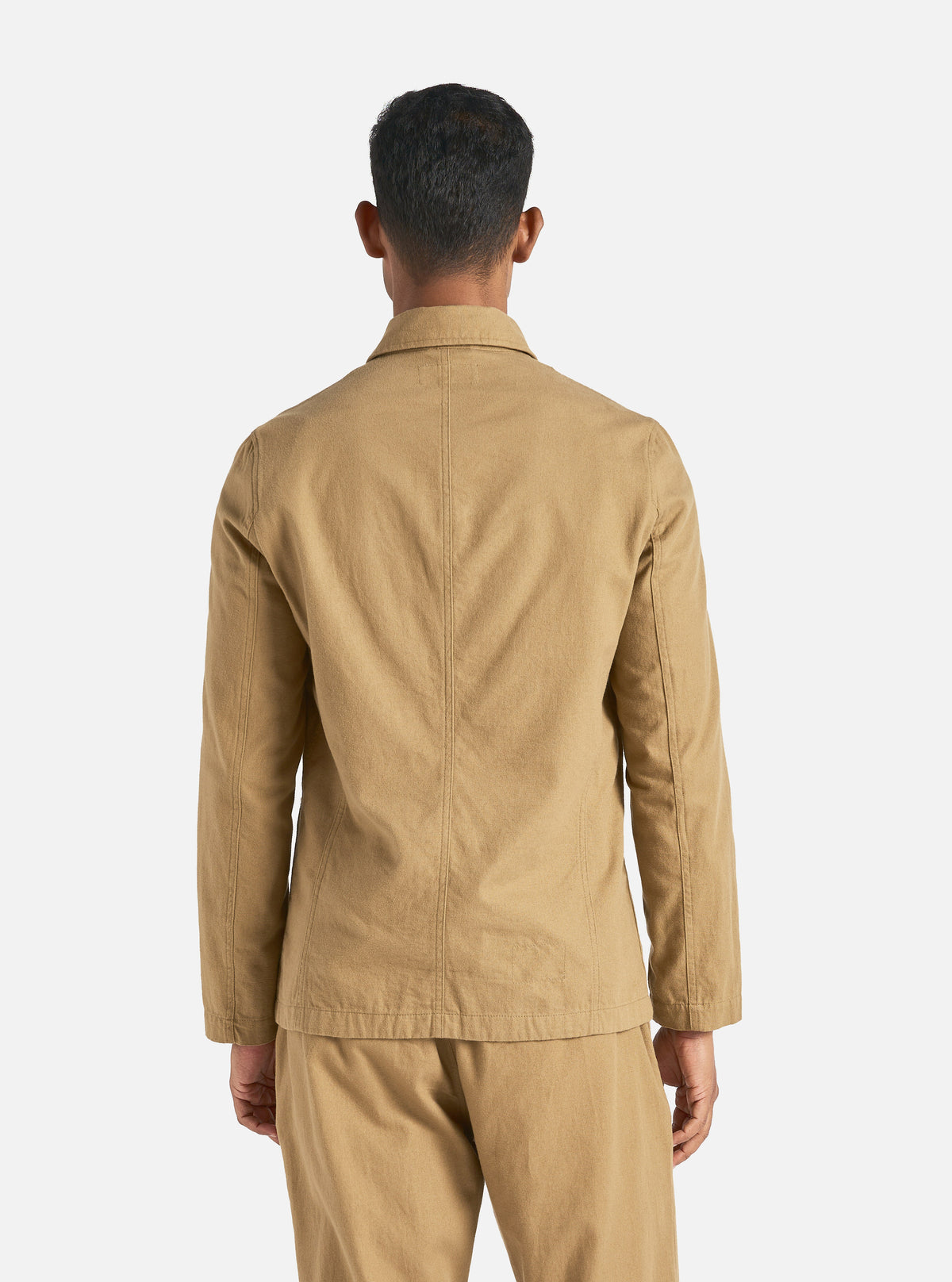 Universal Works Bakers Jacket in Sand Brushed Moleskin