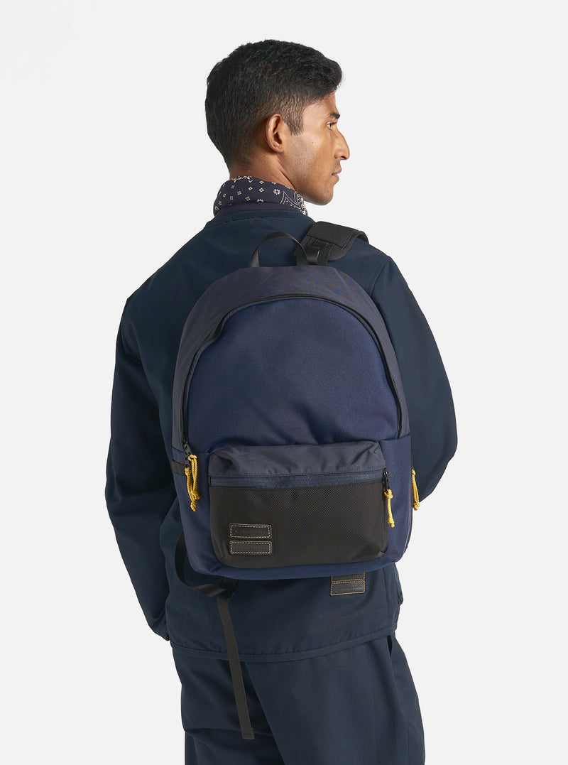 master-piece x Universal Works Backpack in Navy Recycled Tech Canvas