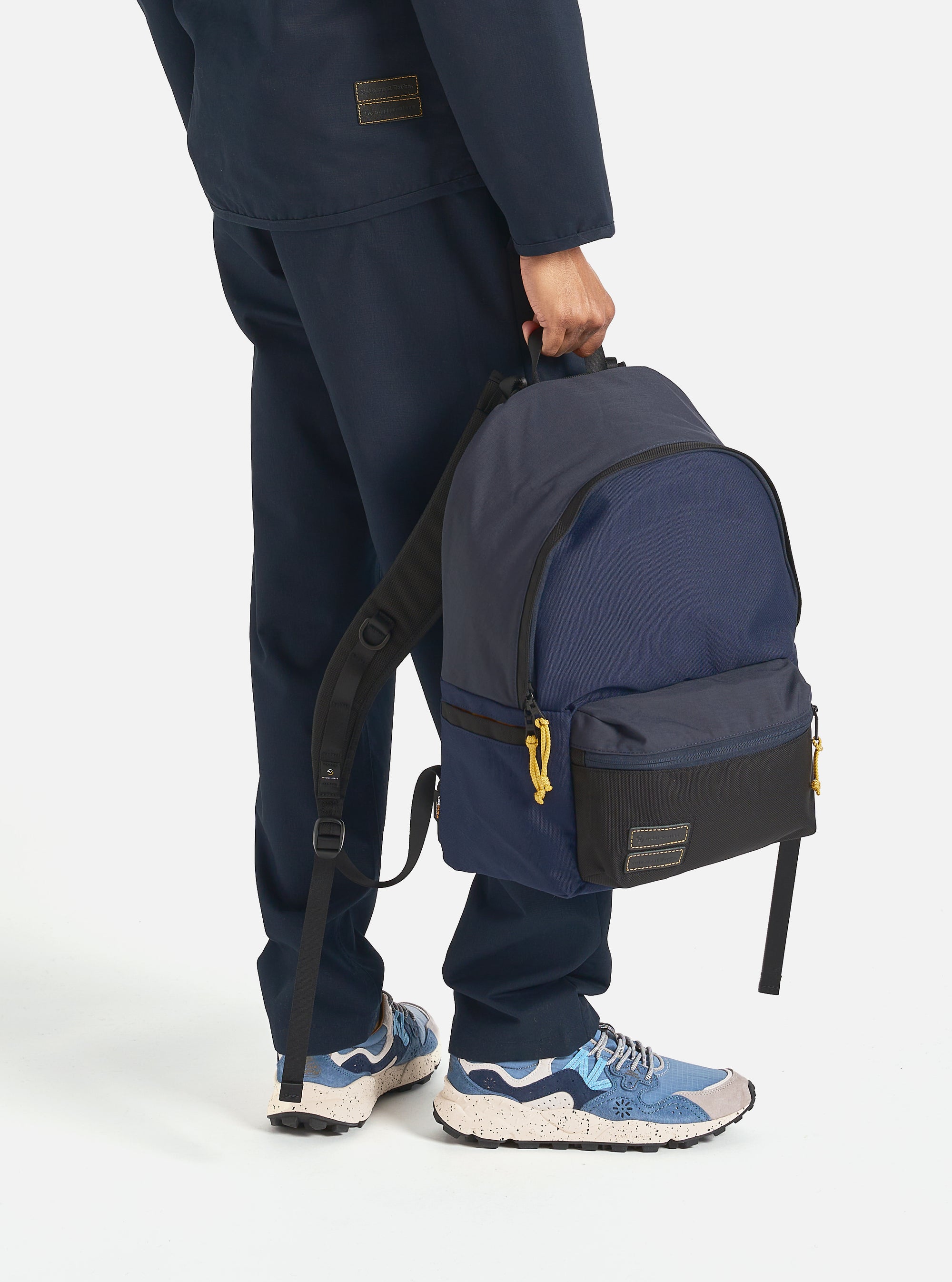 master-piece x Universal Works Backpack in Navy Recycled Tech Canvas