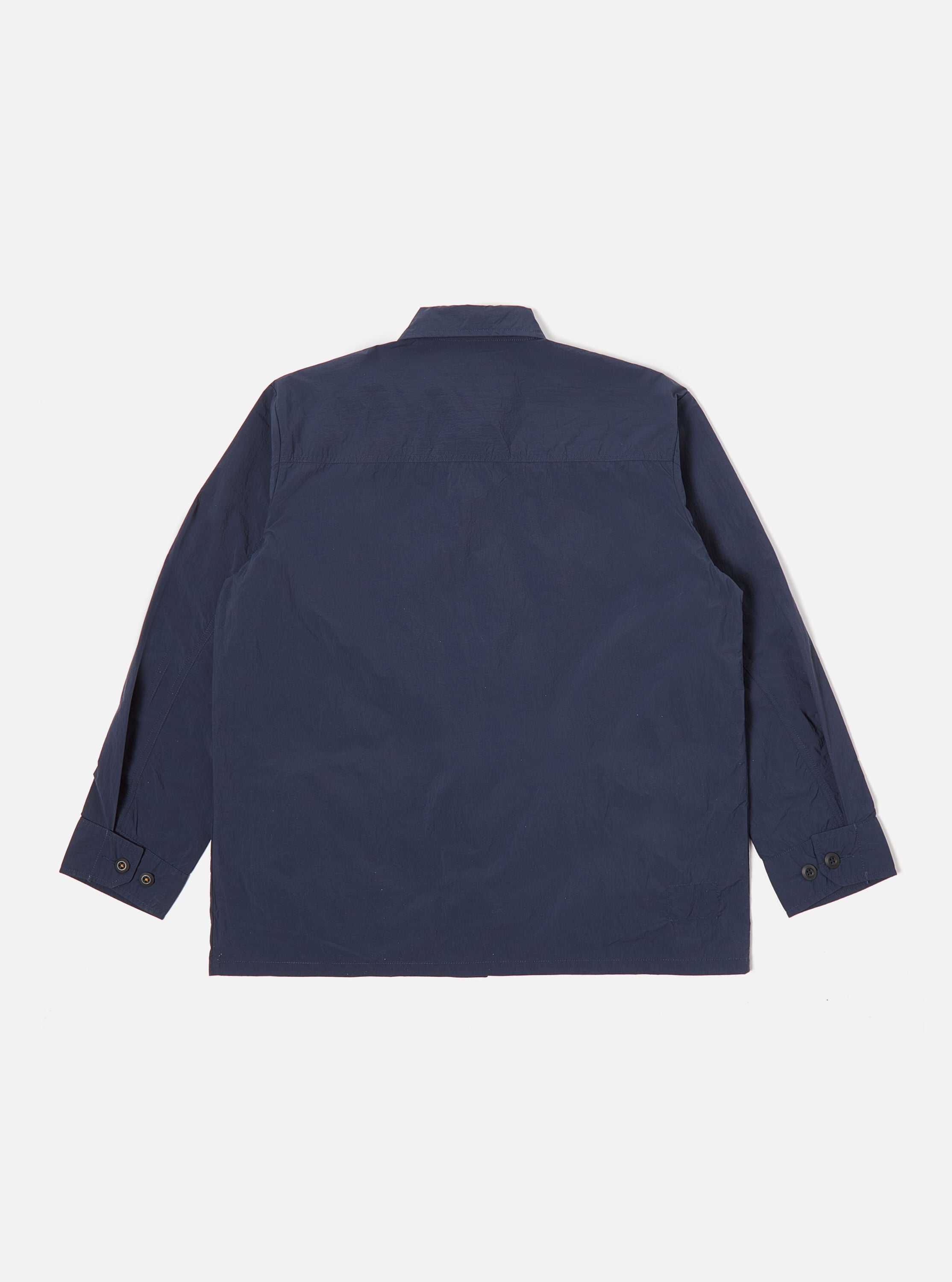 Universal Works Jungle Jacket in Navy Recycled Washed Nylon