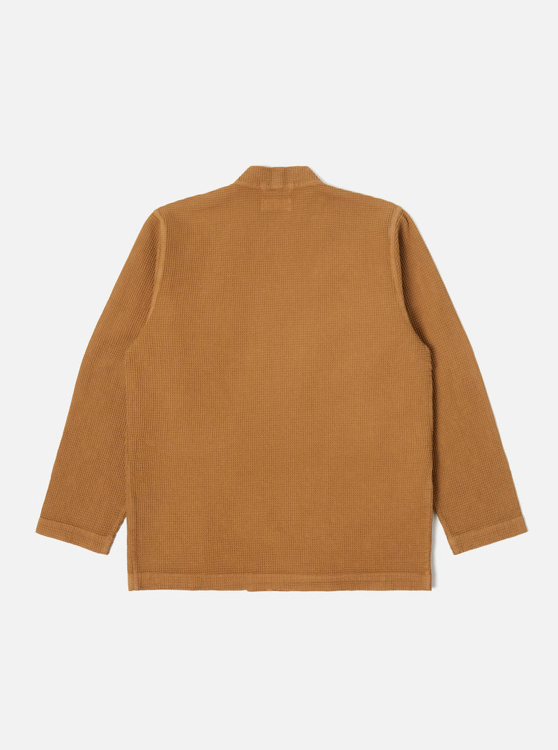 Universal Works Kyoto Work Jacket in Bronze Japanese Waffle