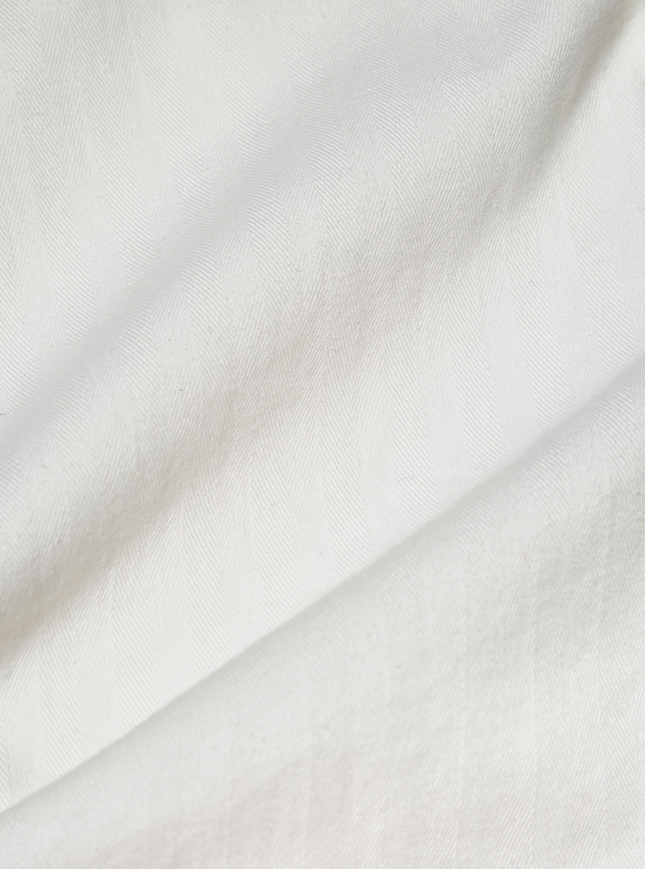 Universal Works Braga Pant in Ecru Italian Herringbone Cotton