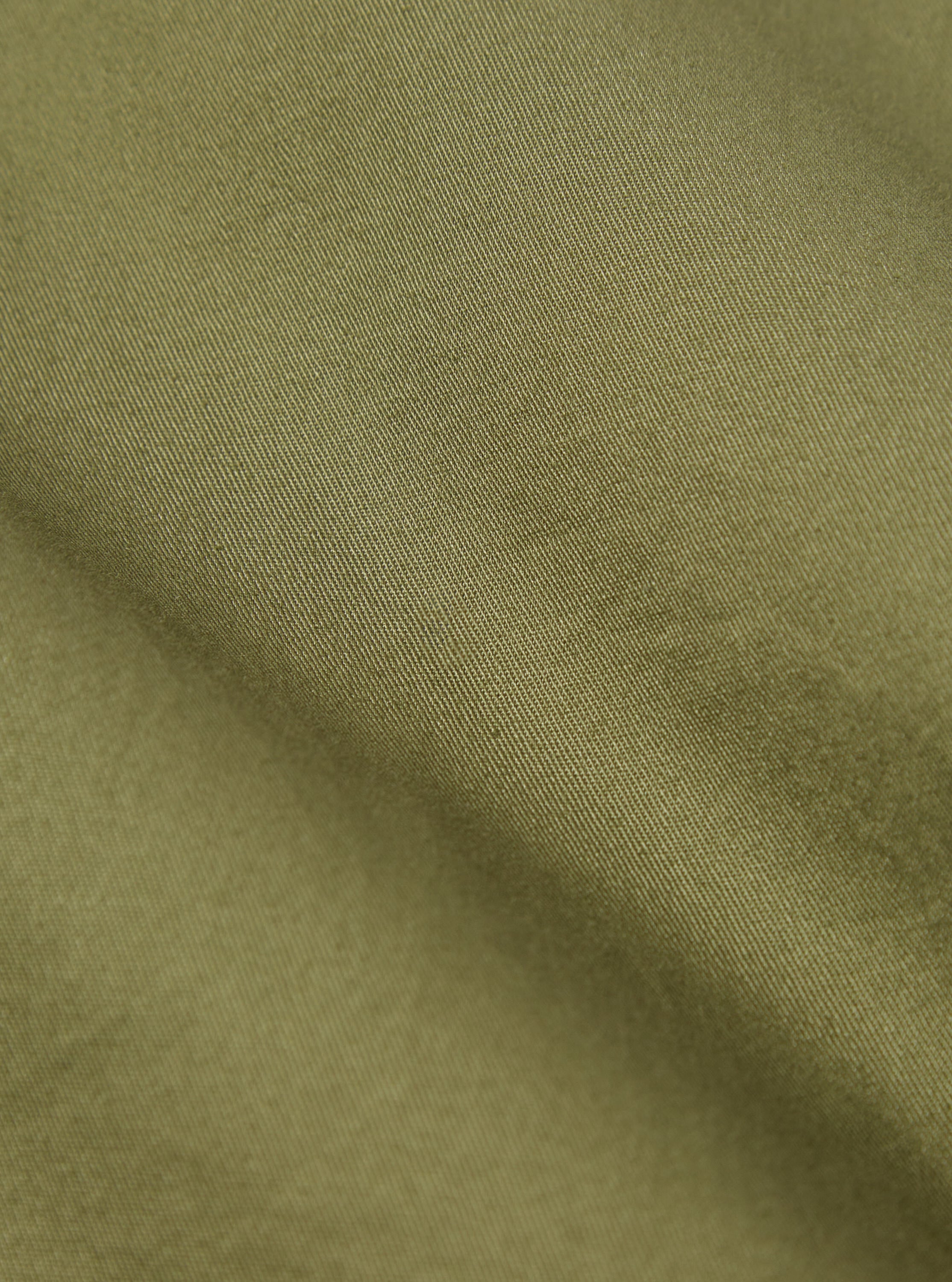 Universal Works Parachute Shirt in Olive Fine Twill
