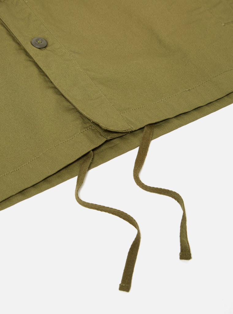 Universal Works Parachute Shirt in Olive Fine Twill