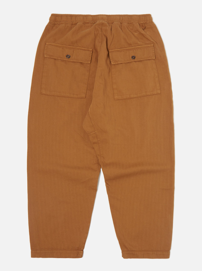 Universal Works Braga Pant II in Cumin Italian Herringbone Cotton