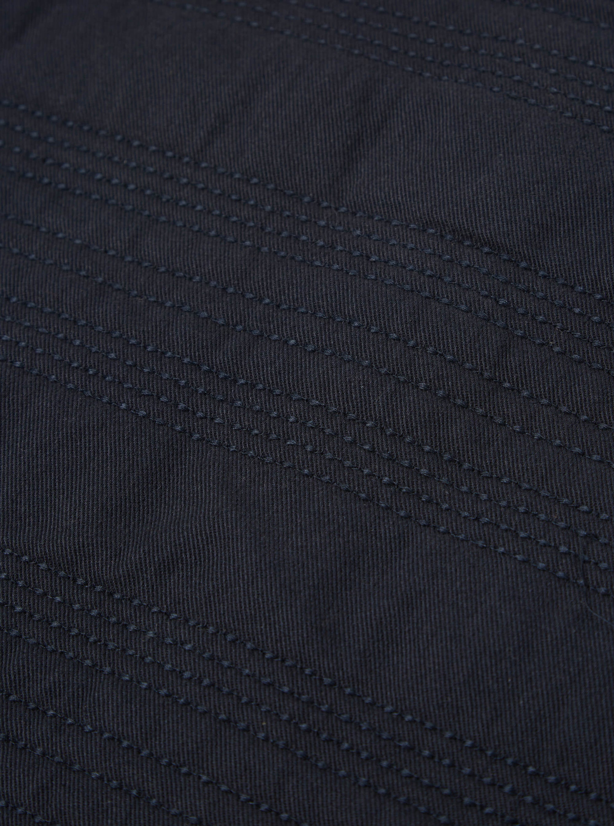 Universal Works Quilt Simple Bakers Jacket in Navy Winter Twill