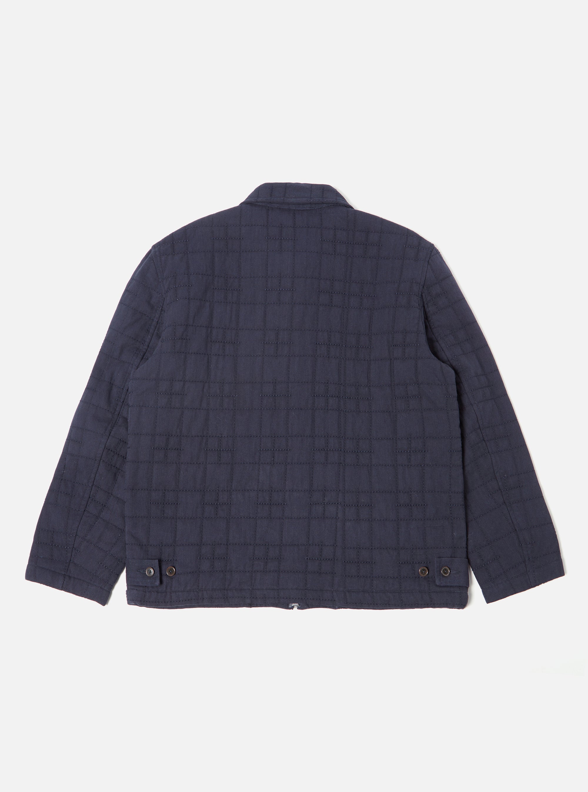 Universal Works Quilt Gower Jacket in Navy Winter Twill