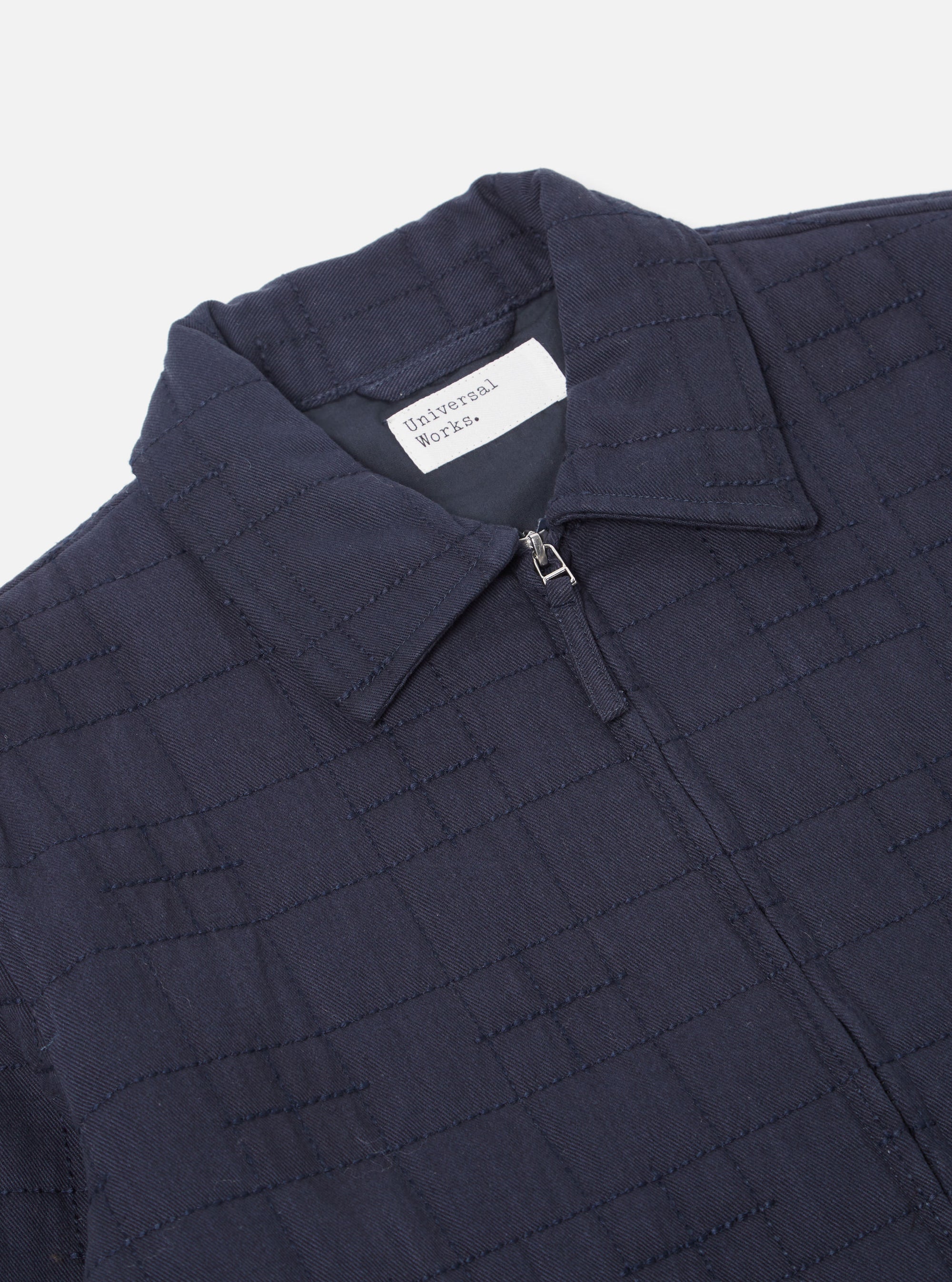 Universal Works Quilt Gower Jacket in Navy Winter Twill