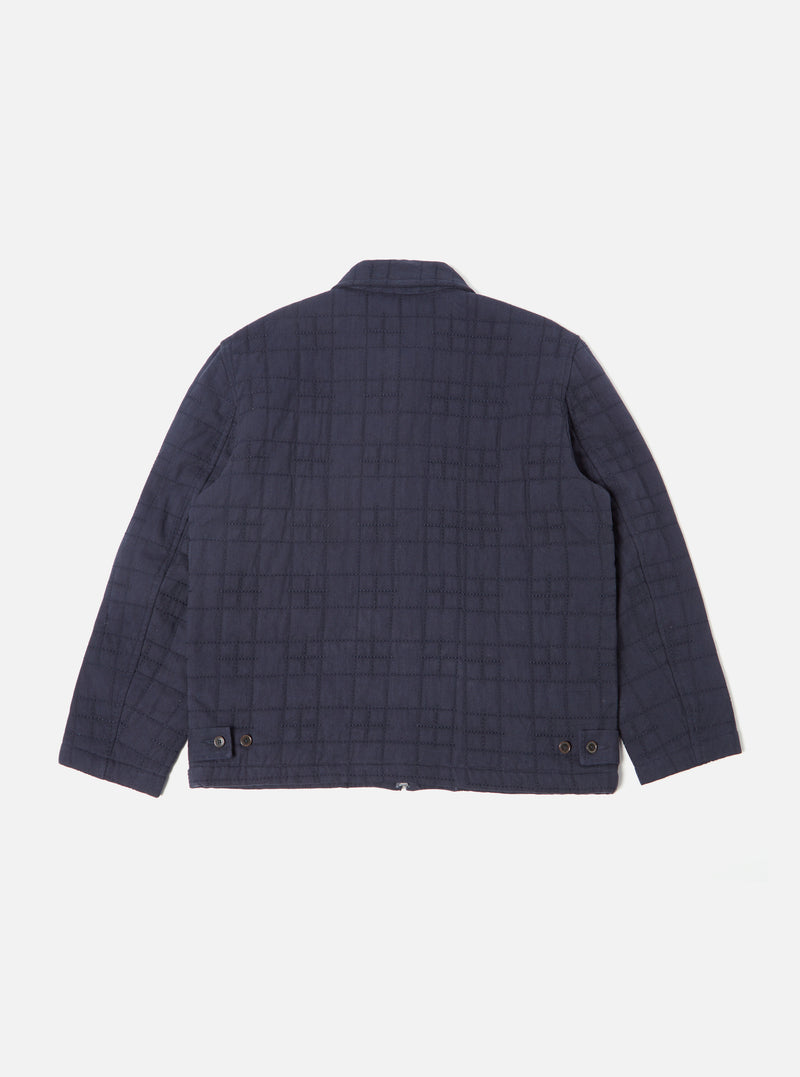 Universal Works Quilt Gower Jacket in Navy Winter Twill