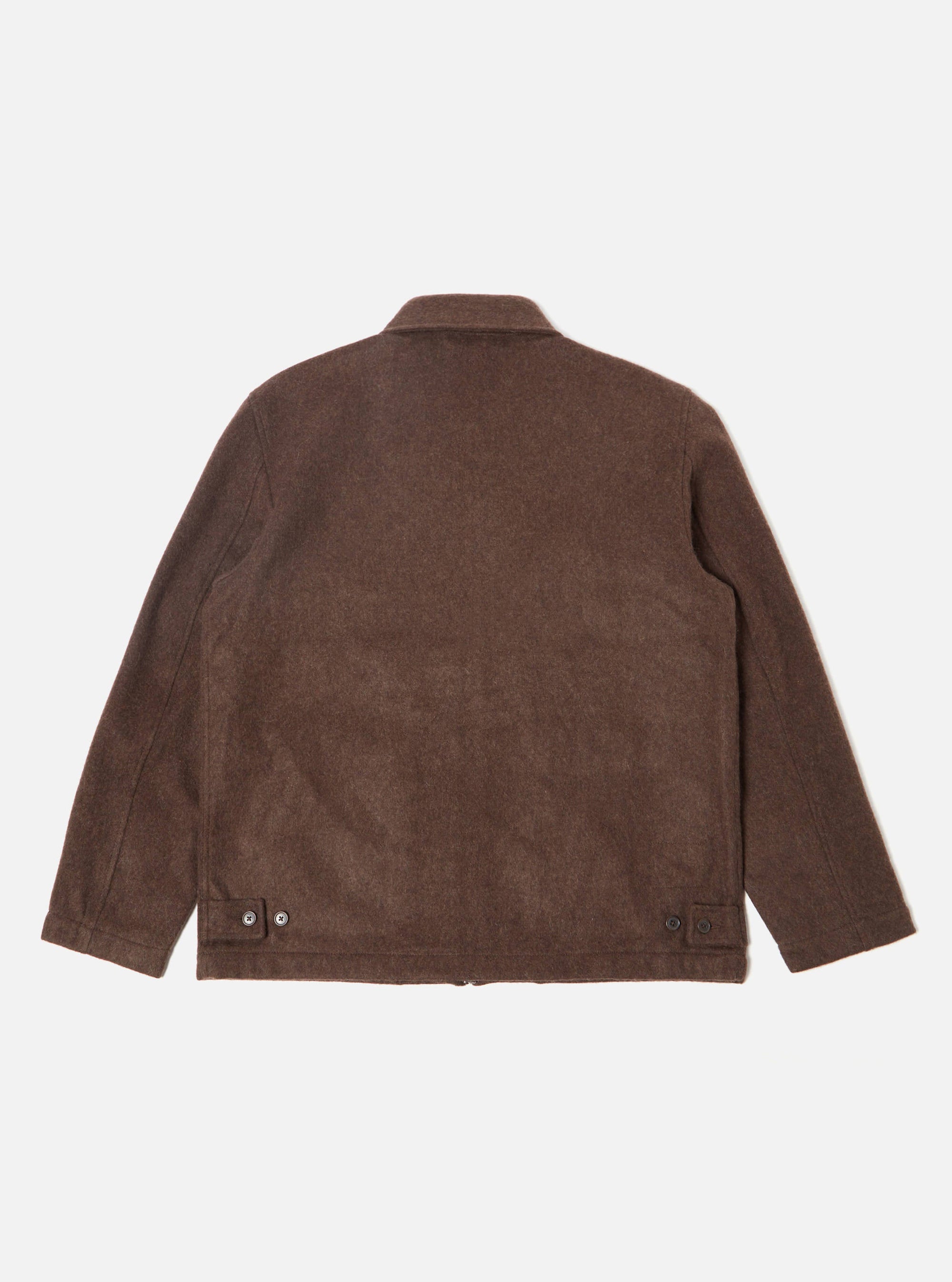 Universal Works Gower Jacket in Brown Melange Melton