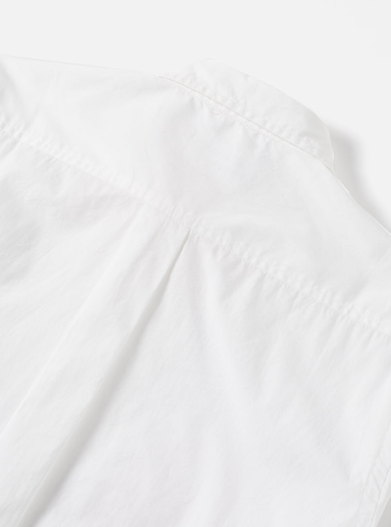 Universal Works Frill Shirt in White Poplin
