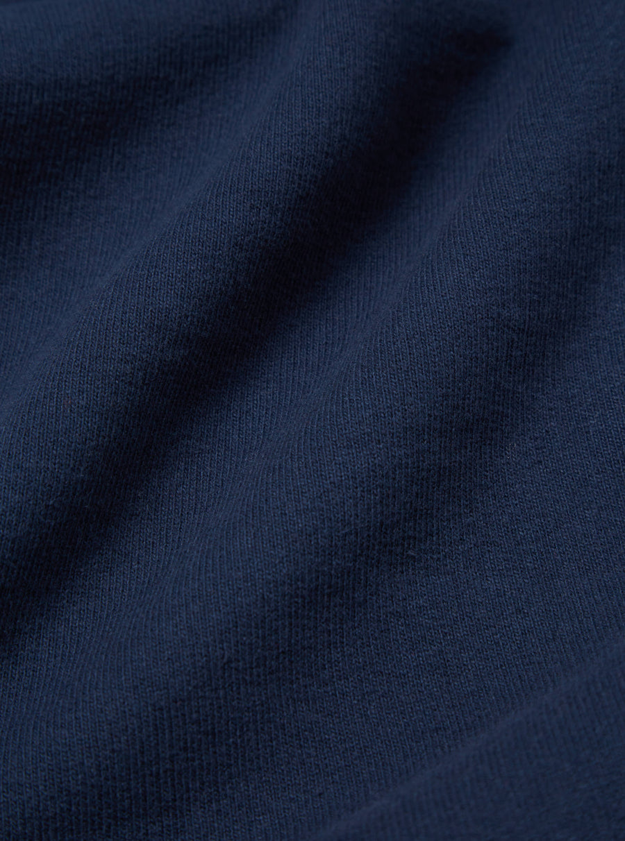 Universal Works Oxford Track Pant in Navy Dry Handle Brushback