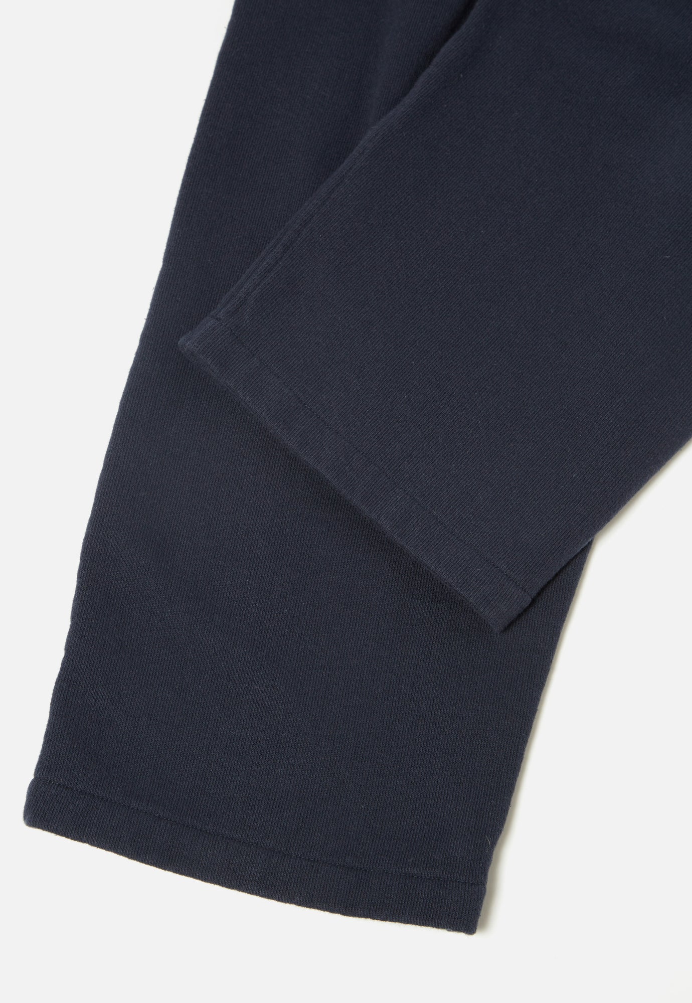 Universal Works Oxford Track Pant in Navy Dry Handle Brushback