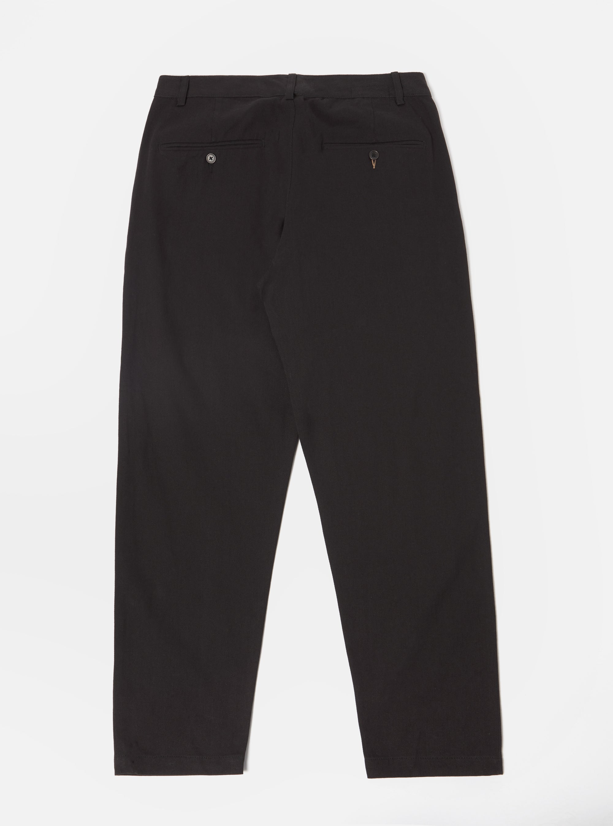 Universal Works Military Chino in Black Winter Twill