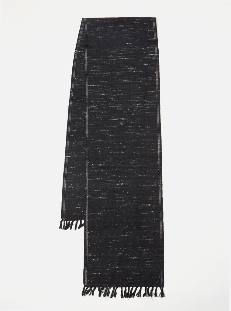 Universal Works Yak Scarf in Charcoal/Stone Yak Wool