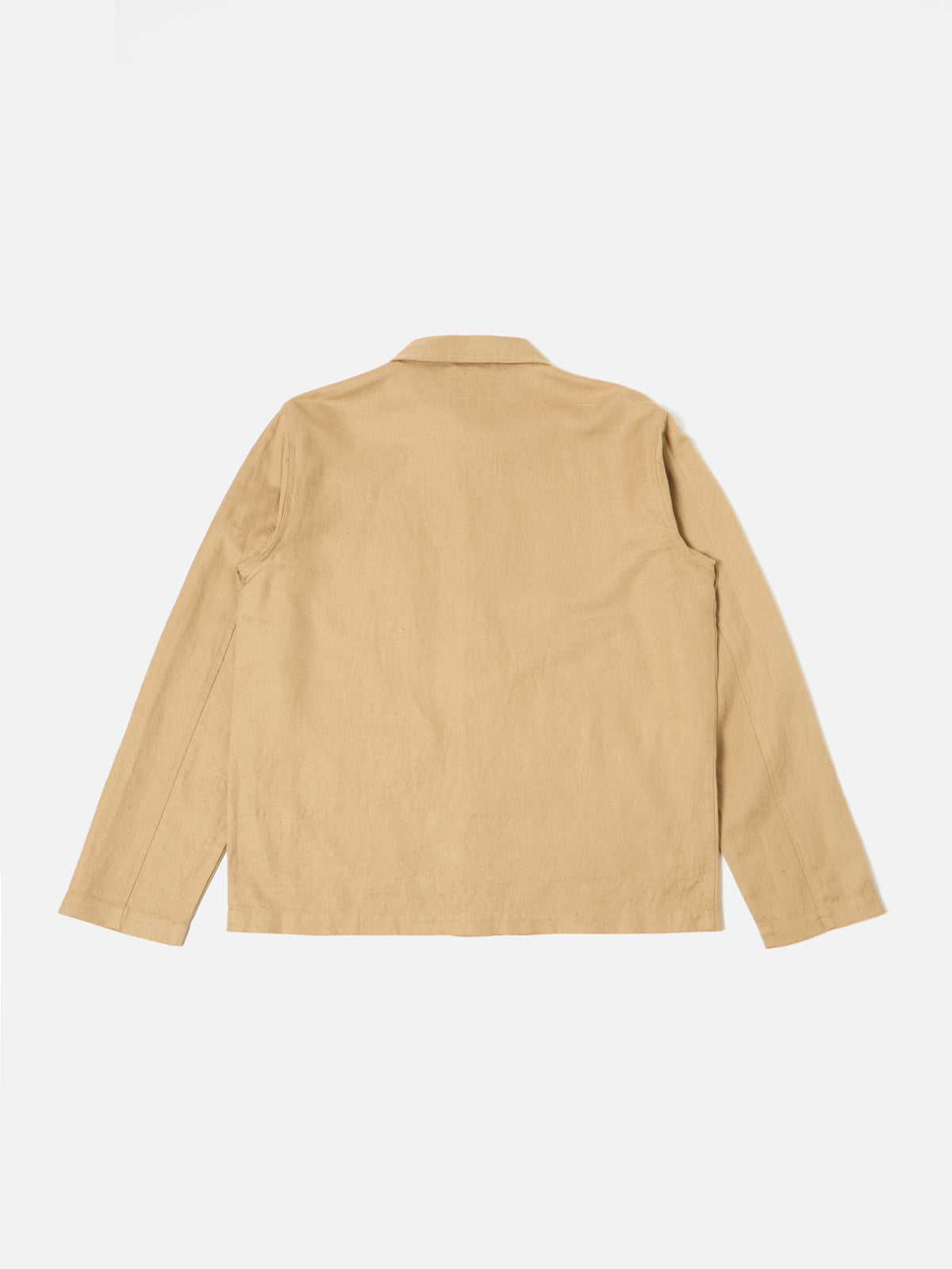 Universal Works Field Jacket in Sand Linen Cotton Suiting