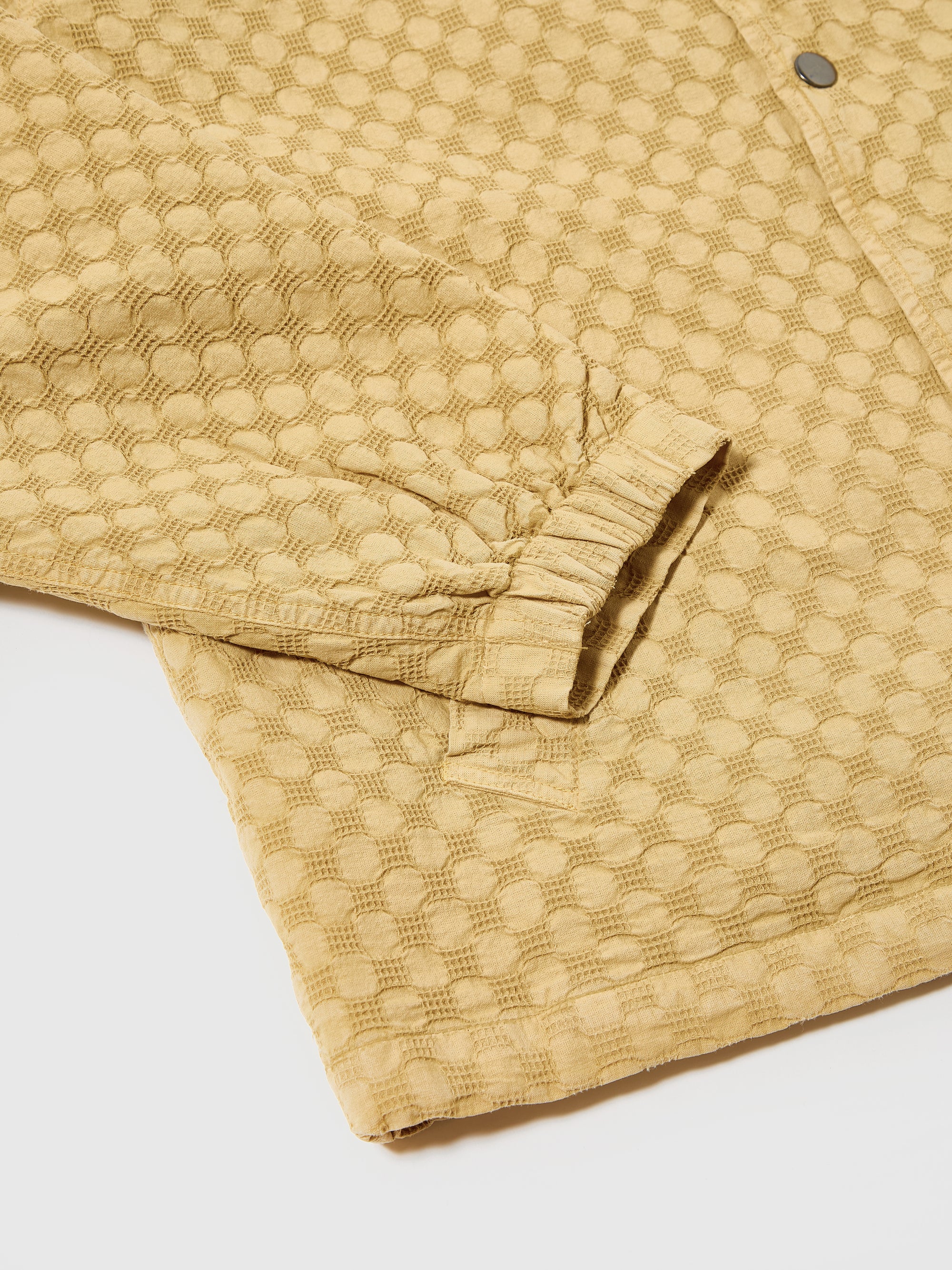 Universal Works Head Coach Jacket in Camel Dot Waffle