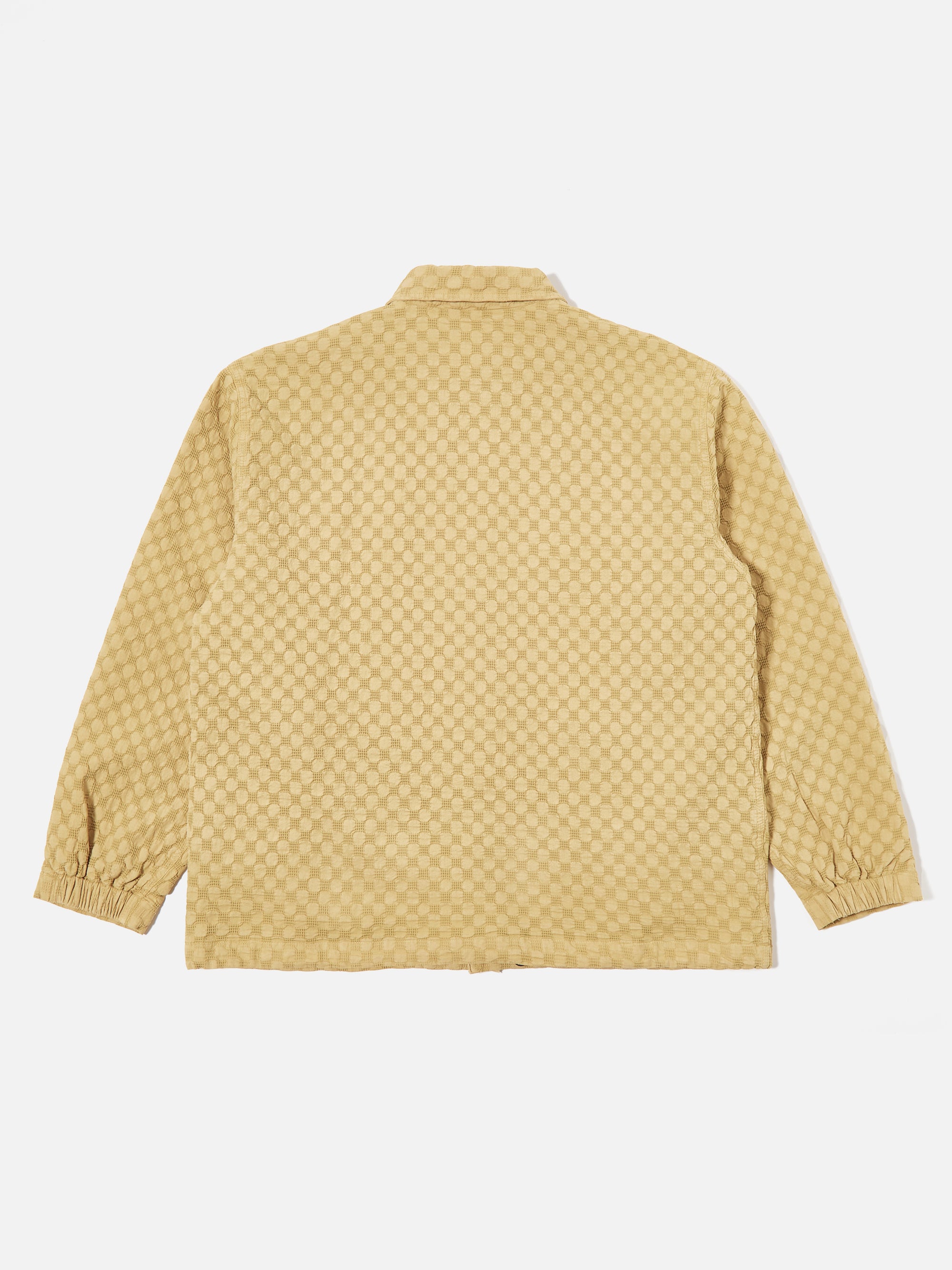 Universal Works Head Coach Jacket in Camel Dot Waffle