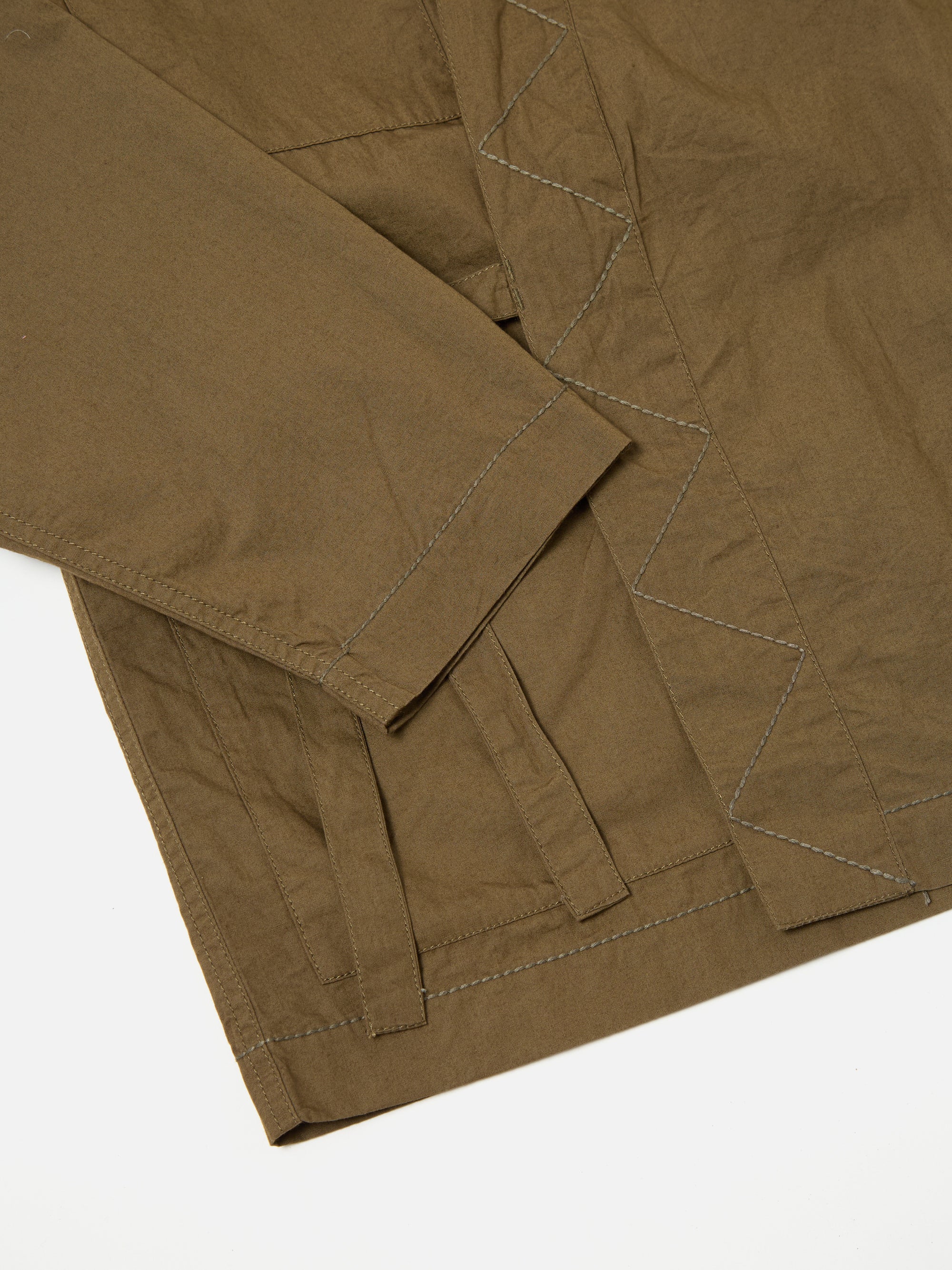 Universal Works Osaka Work Jacket in Khaki Broad Cloth