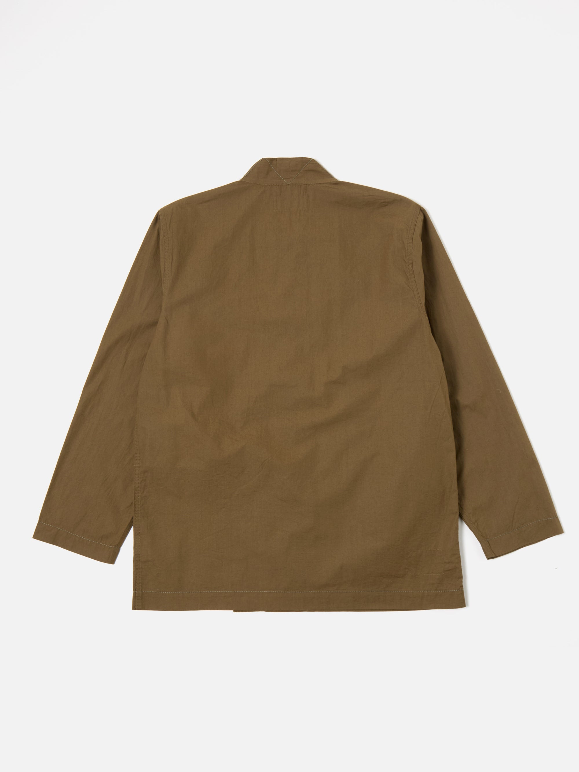 Universal Works Osaka Work Jacket in Khaki Broad Cloth