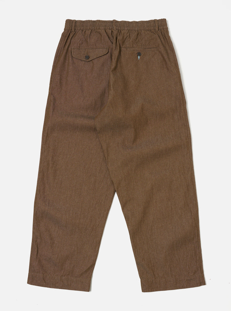 Universal Works Oxford Pant in Brown Y/D Twill