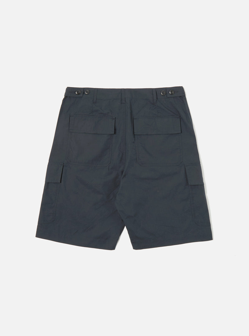 Universal Works MW Cargo Short in Navy Broad Cloth