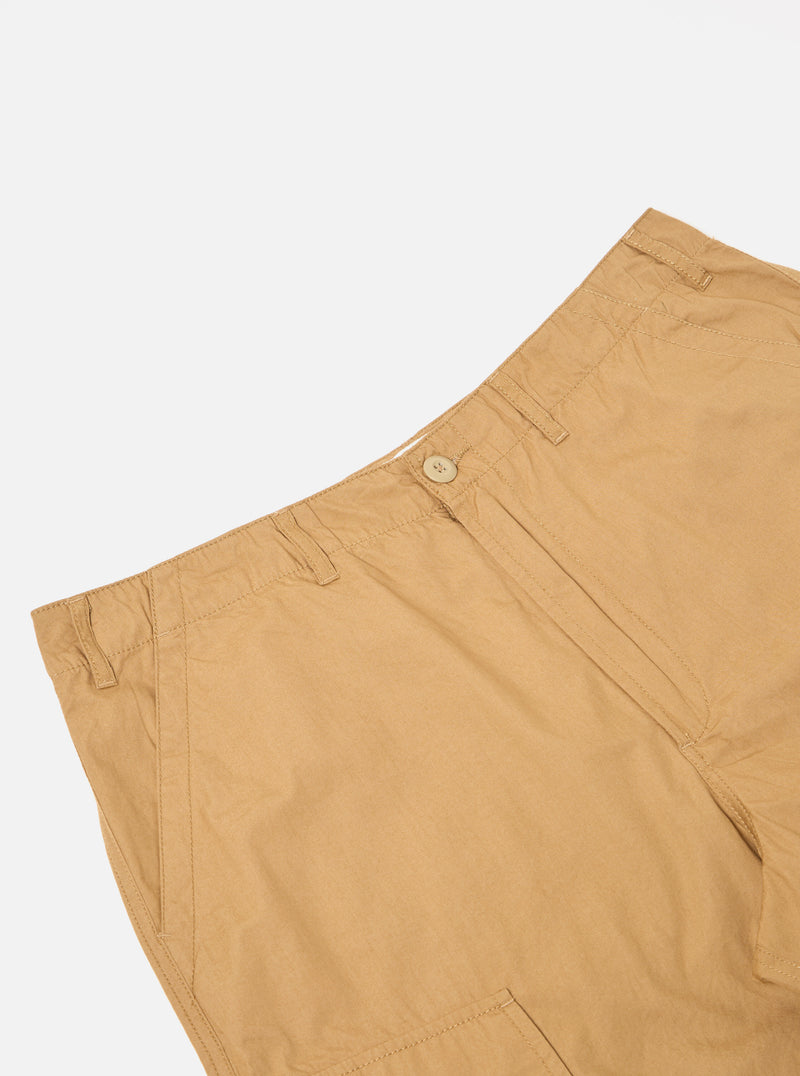 Universal Works MW Cargo Short in Sand Broad Cloth