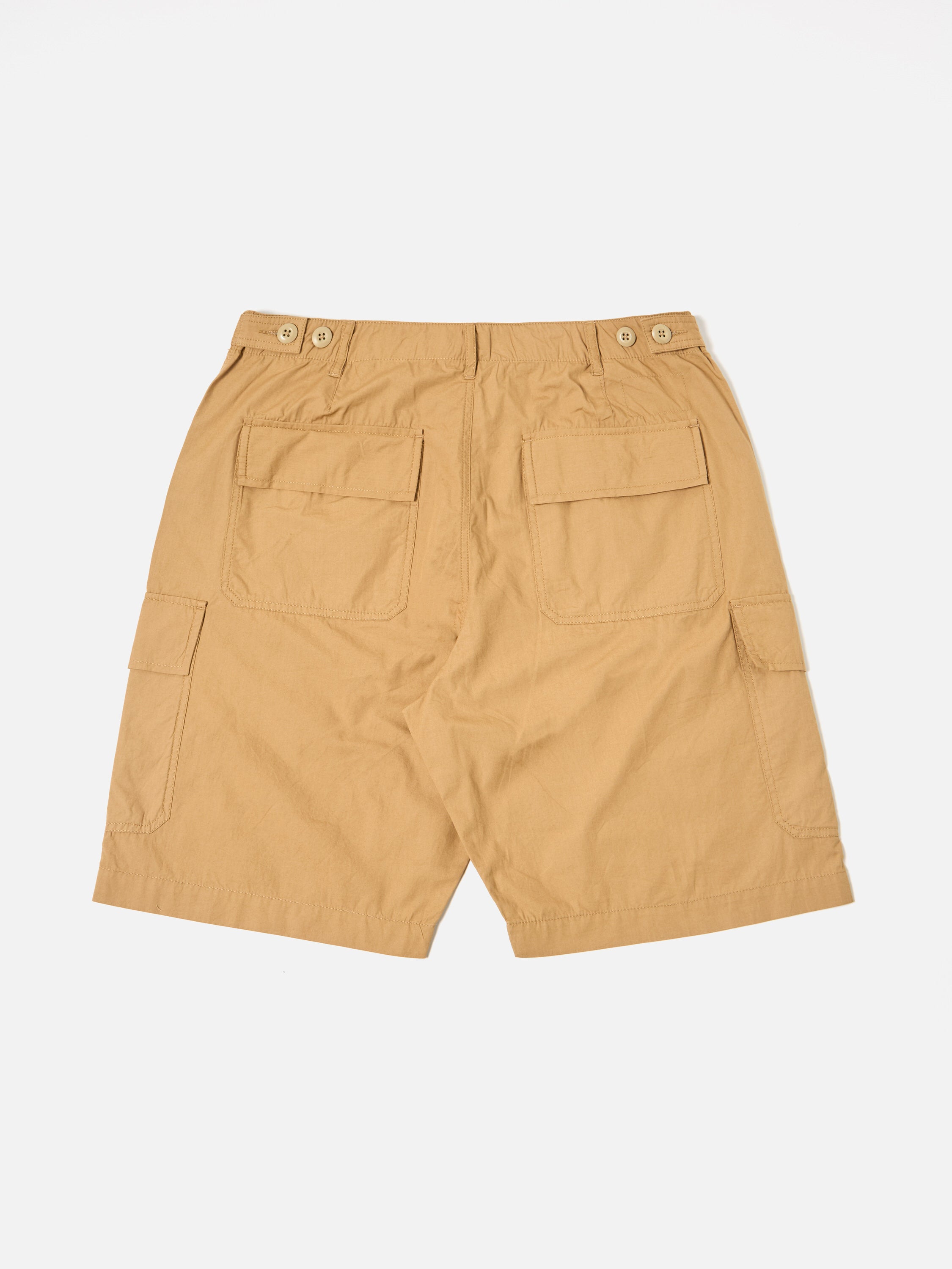 Universal Works MW Cargo Short in Sand Broad Cloth