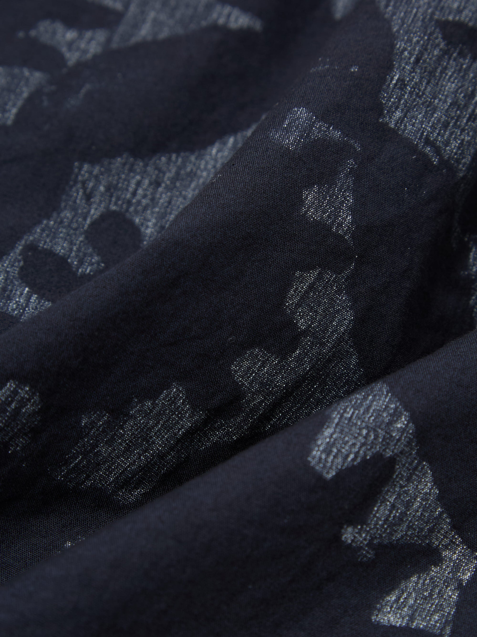 Universal Works Pleated Track Short in Navy Over Dyed Sun Print