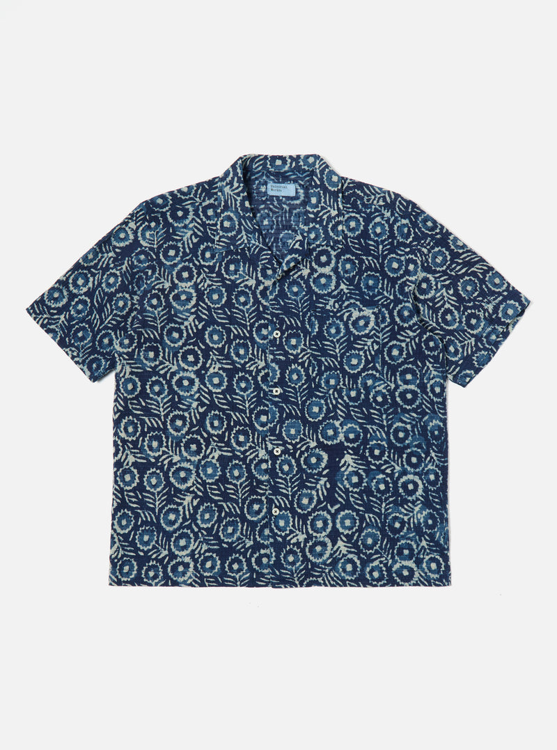 Universal Works Road Shirt in Indigo Winston Ripstop