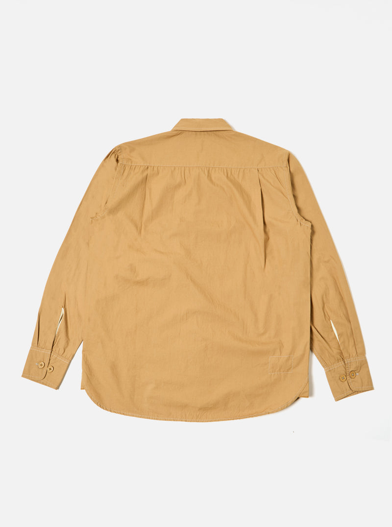 Universal Works Field Shirt in Sand Broad Cloth