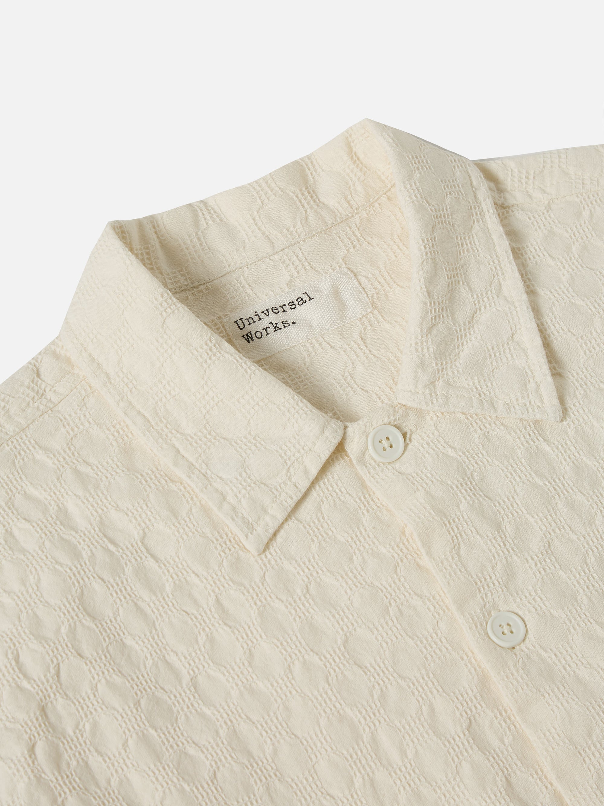 Ecru Dot Waffle Island Shirt