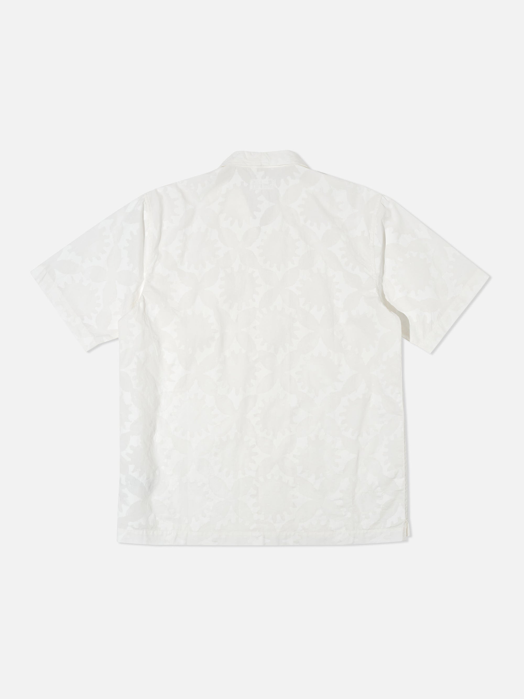 Universal Works Minari Shirt in Ecru Sun Print Poplin