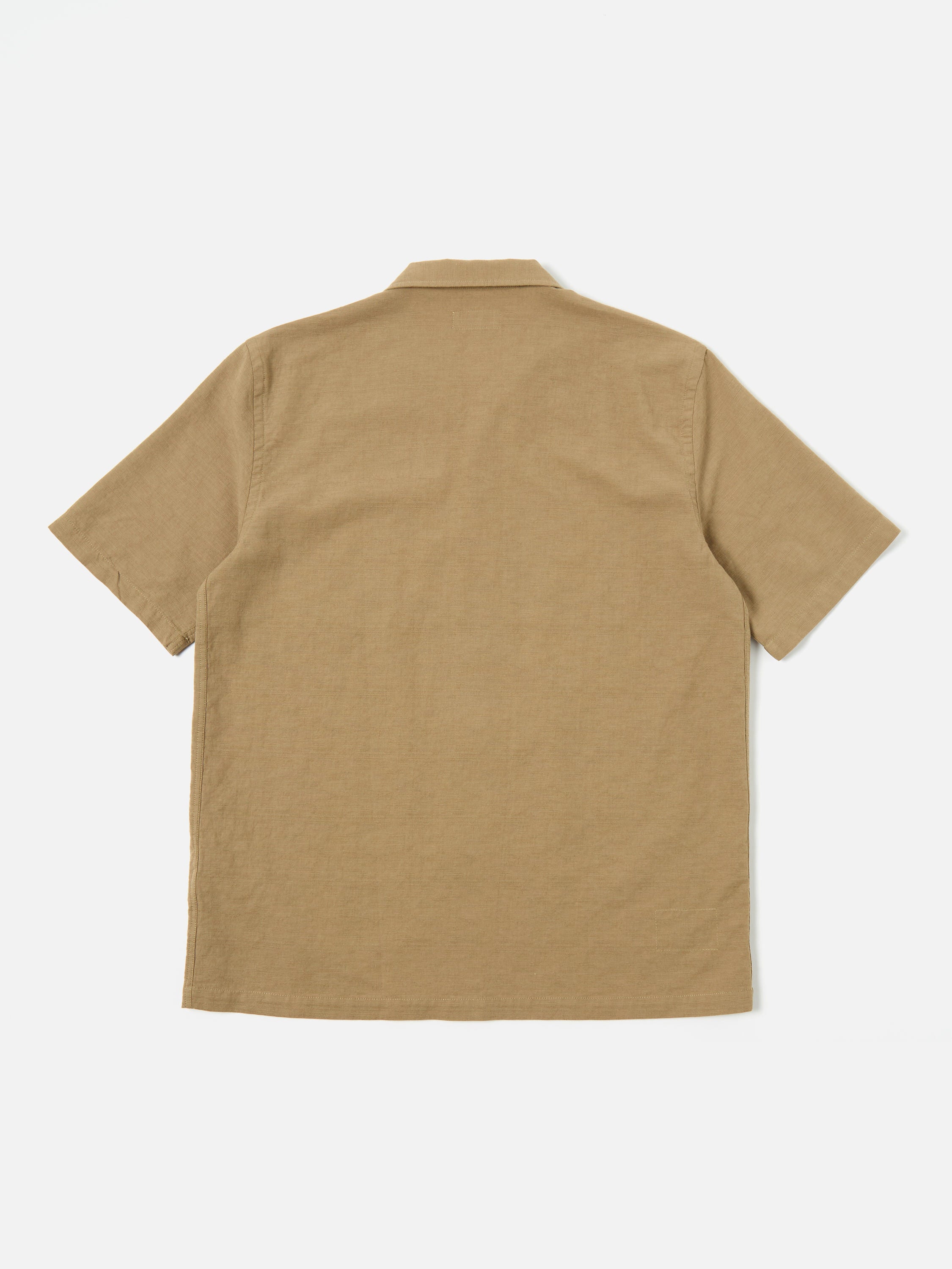 Universal Works Road Shirt in Olive Kamura Cotton