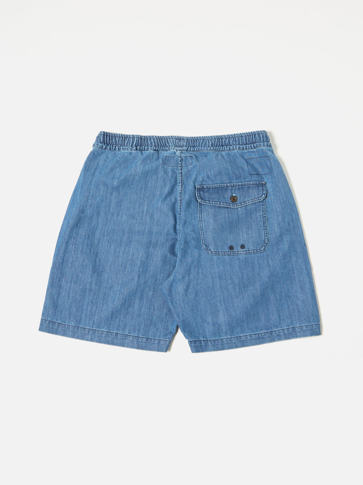 Universal Works Beach Short in Indigo 9oz Organic Denim