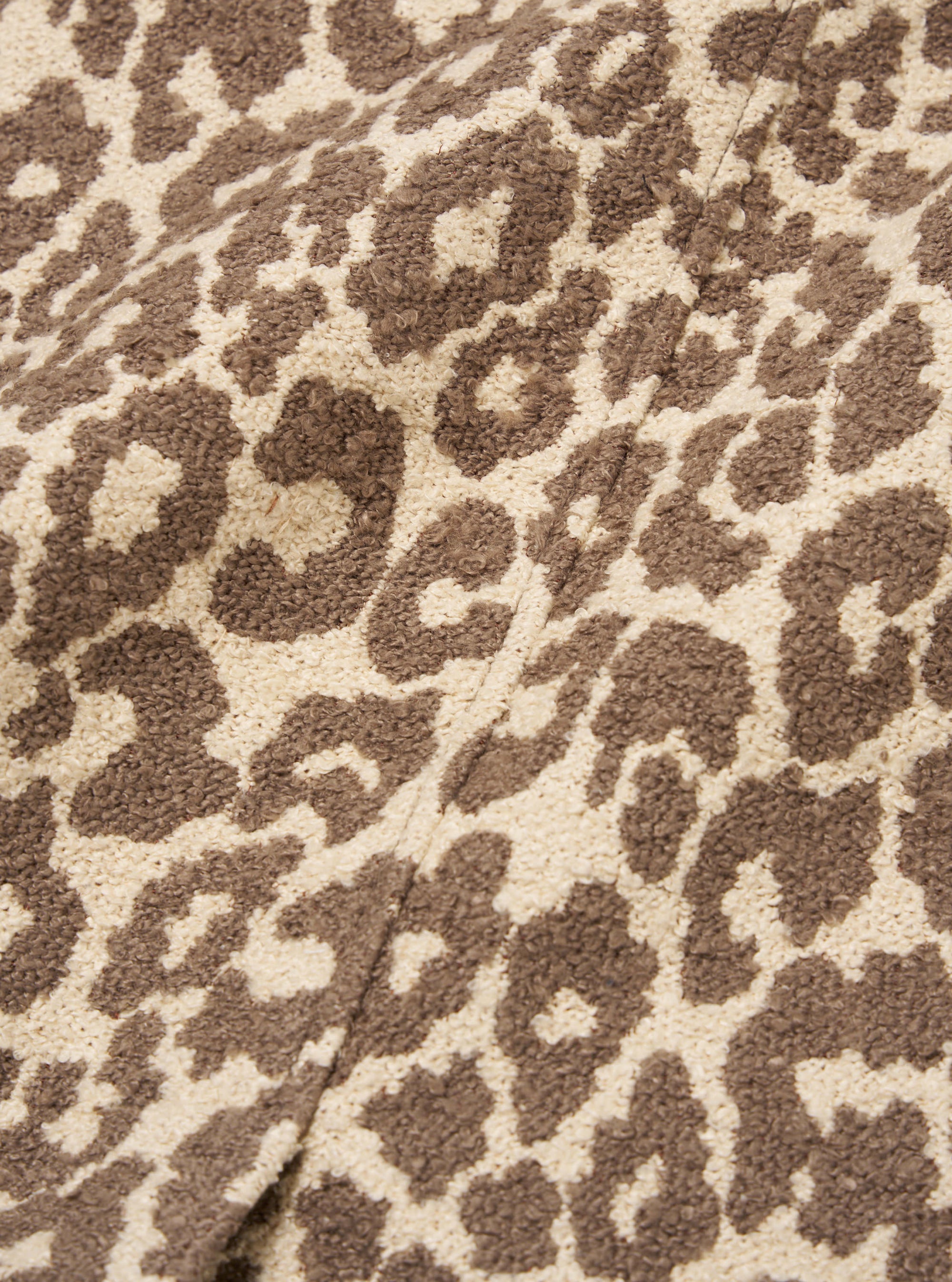 Universal Works Account Coat in Natural Crazy Leopard