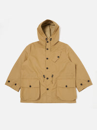 Universal Works Boston Parka in Sand Brushed Polytech