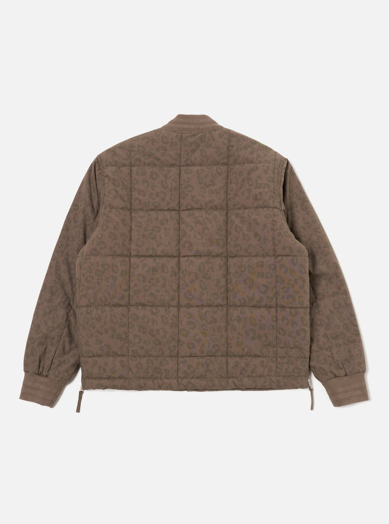 Universal Works Carlton Jacket in Sand Leopard Recycled Polytech