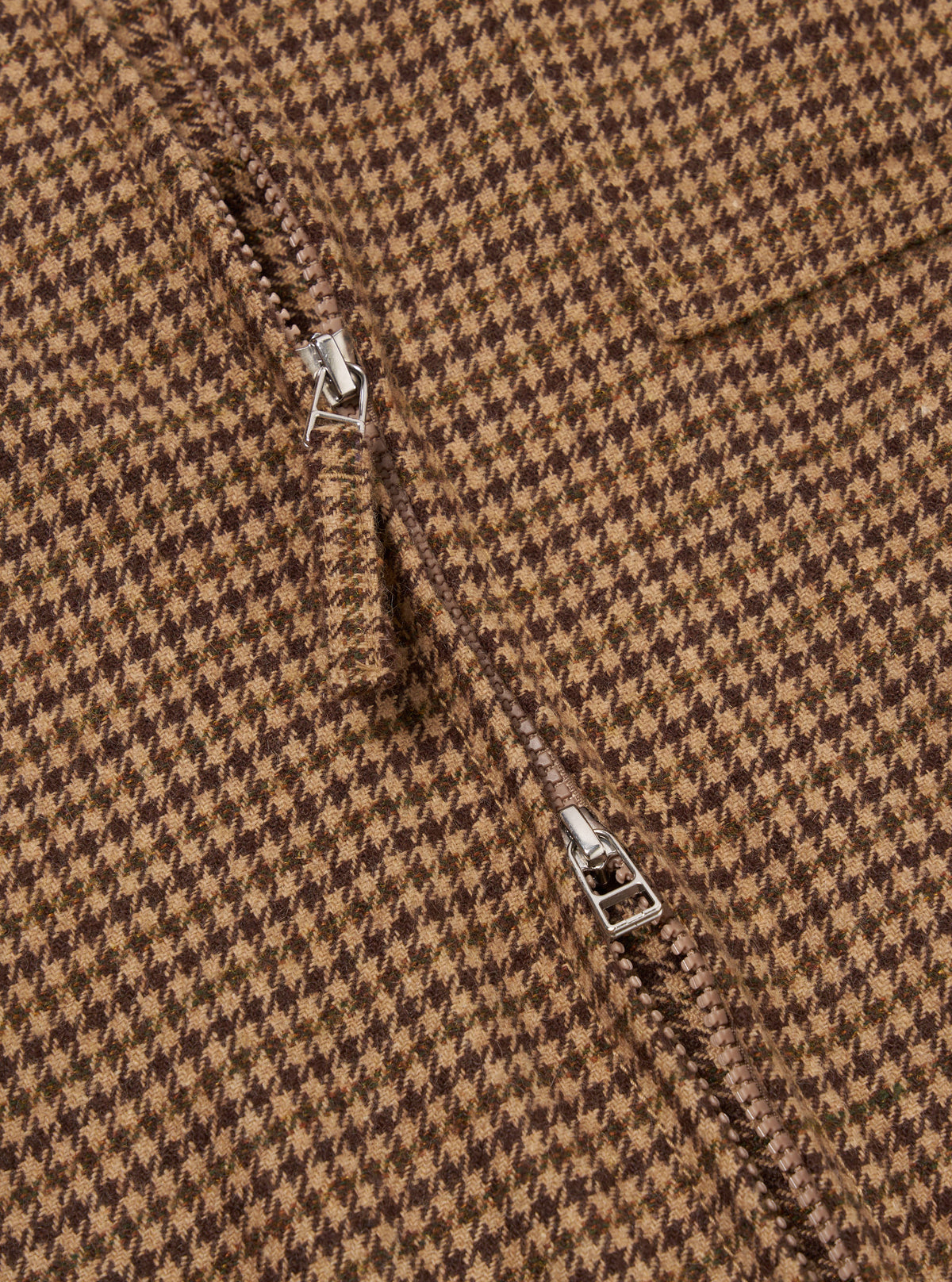 Universal Works Rose Bowl Jacket in Sand Houndstooth Tweed