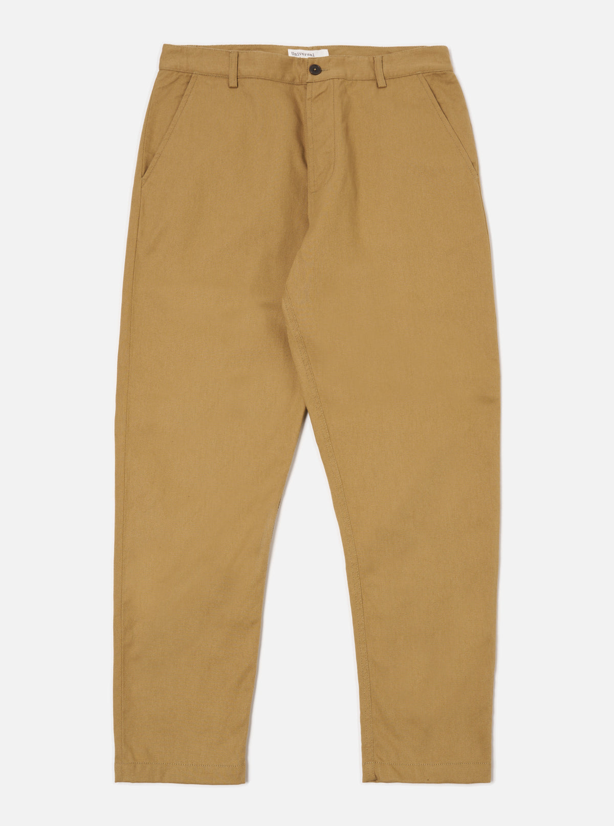 Universal Works Military Chino in Khaki Works Twill