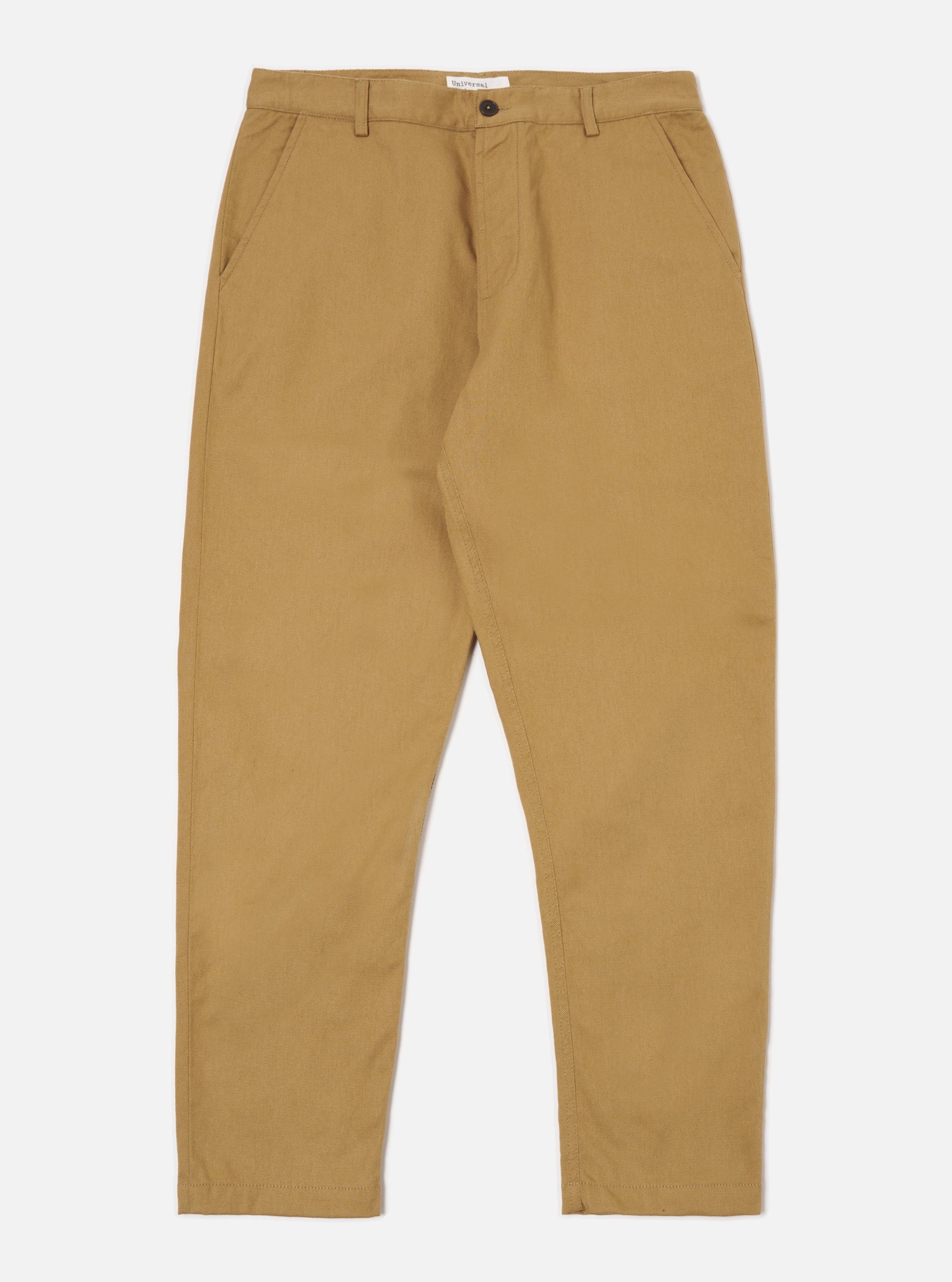 Universal Works Military Chino in Khaki Works Twill