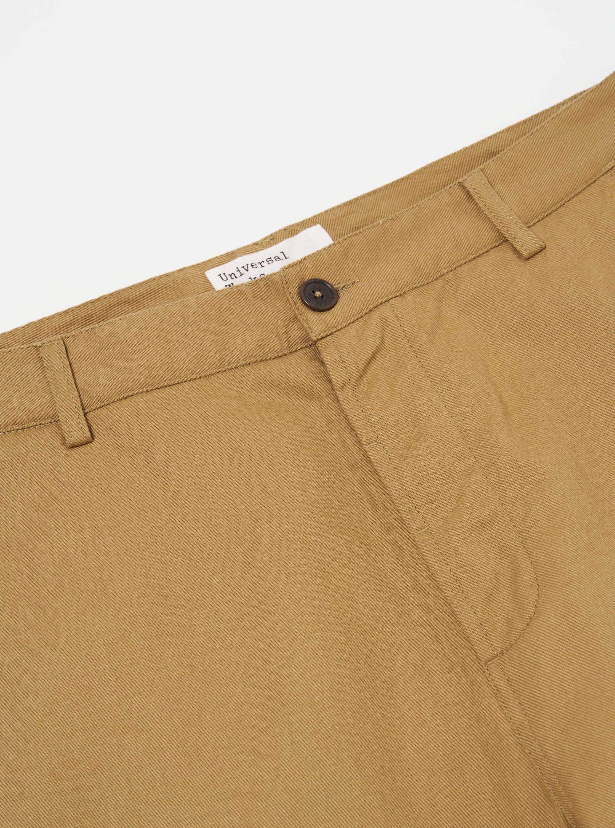 Universal Works Military Chino in Khaki Works Twill