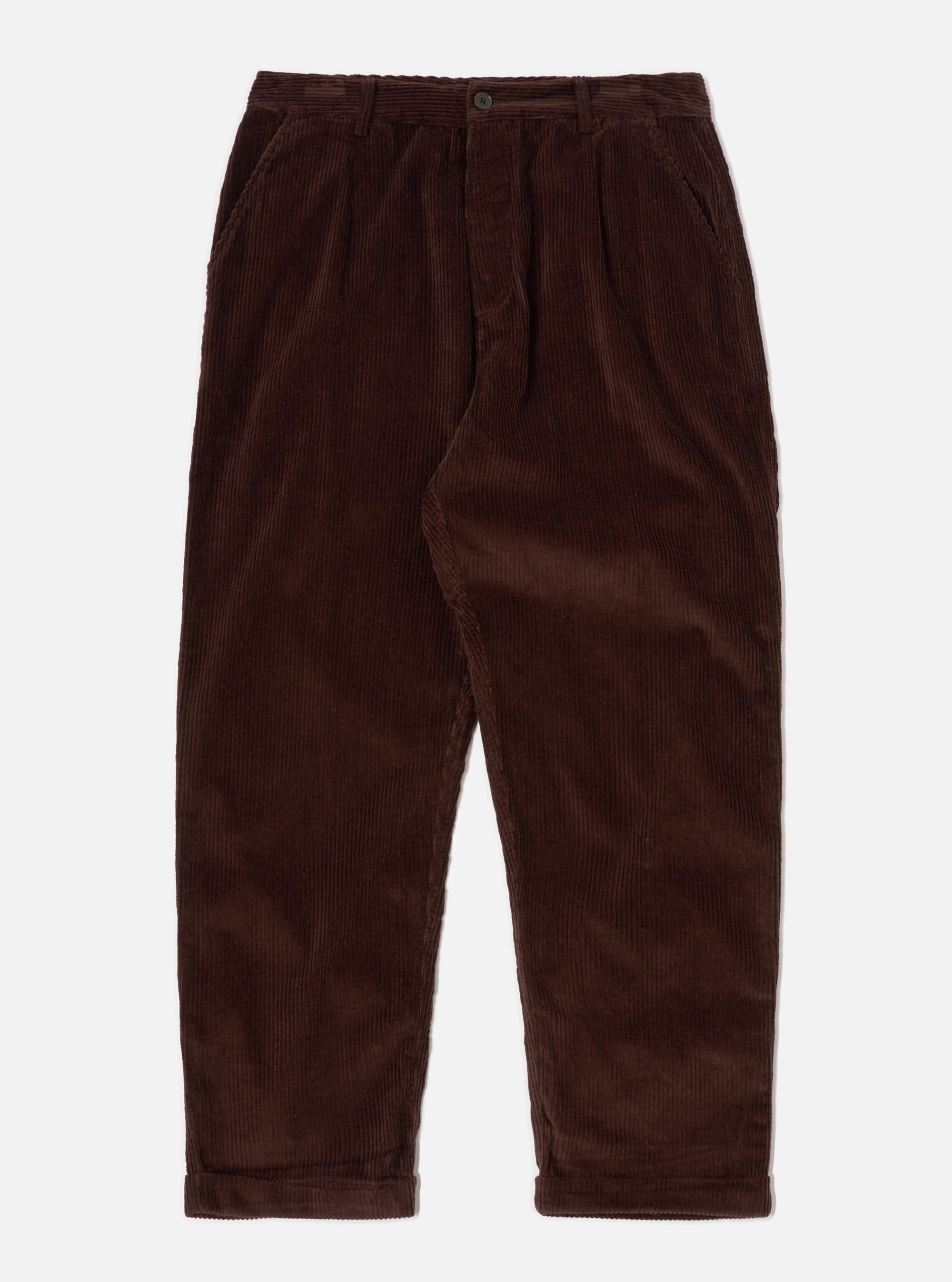 Universal Works Super Chino in Rich Brown 6 Wale Cord